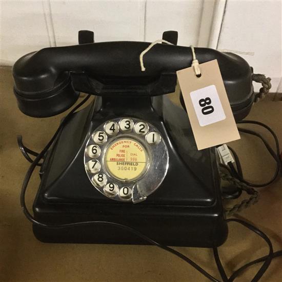 Vintage bakelite telephone